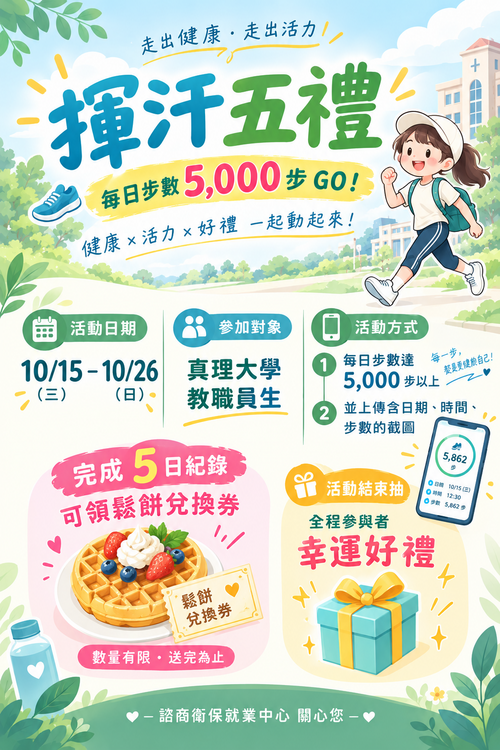115健康促進系列~揮汗五禮圖片