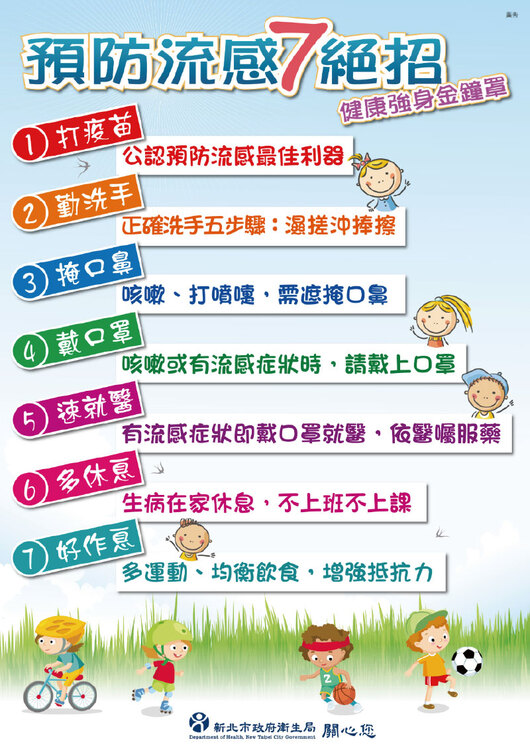 預防流感七絕招
